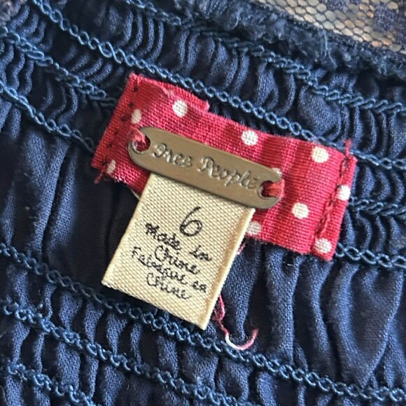 Free People Polka Dot Mixed Belted Top ASO Alice Cullen - Picture 9 of 12